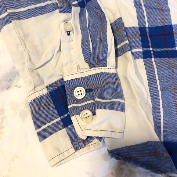 J Crew Factory Button Down Flannel Boy Fit Size S - Picture 2 of 5